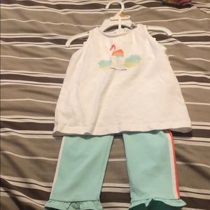 New pants with a top.